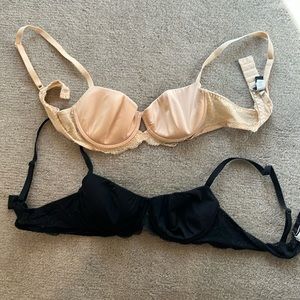 Cosabella bra. Sold together. 34B. Good condition